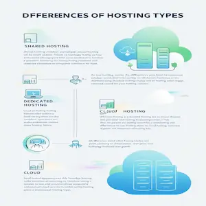 ما الفرق بين domain و hosting؟