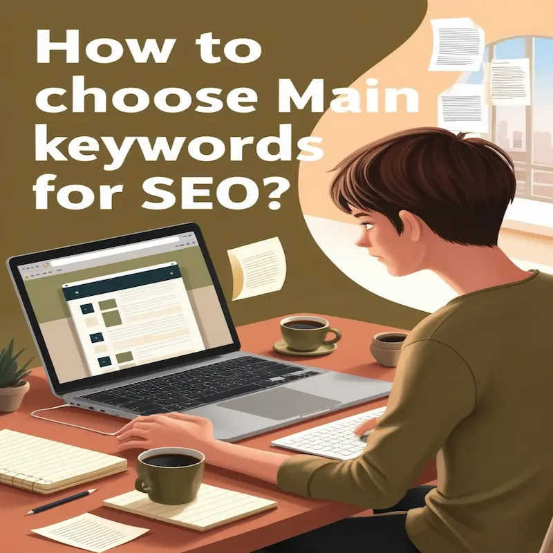 How do I choose main keywords for SEO?