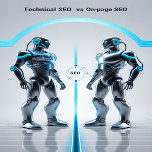 What is technical SEO vs on-page SEO?