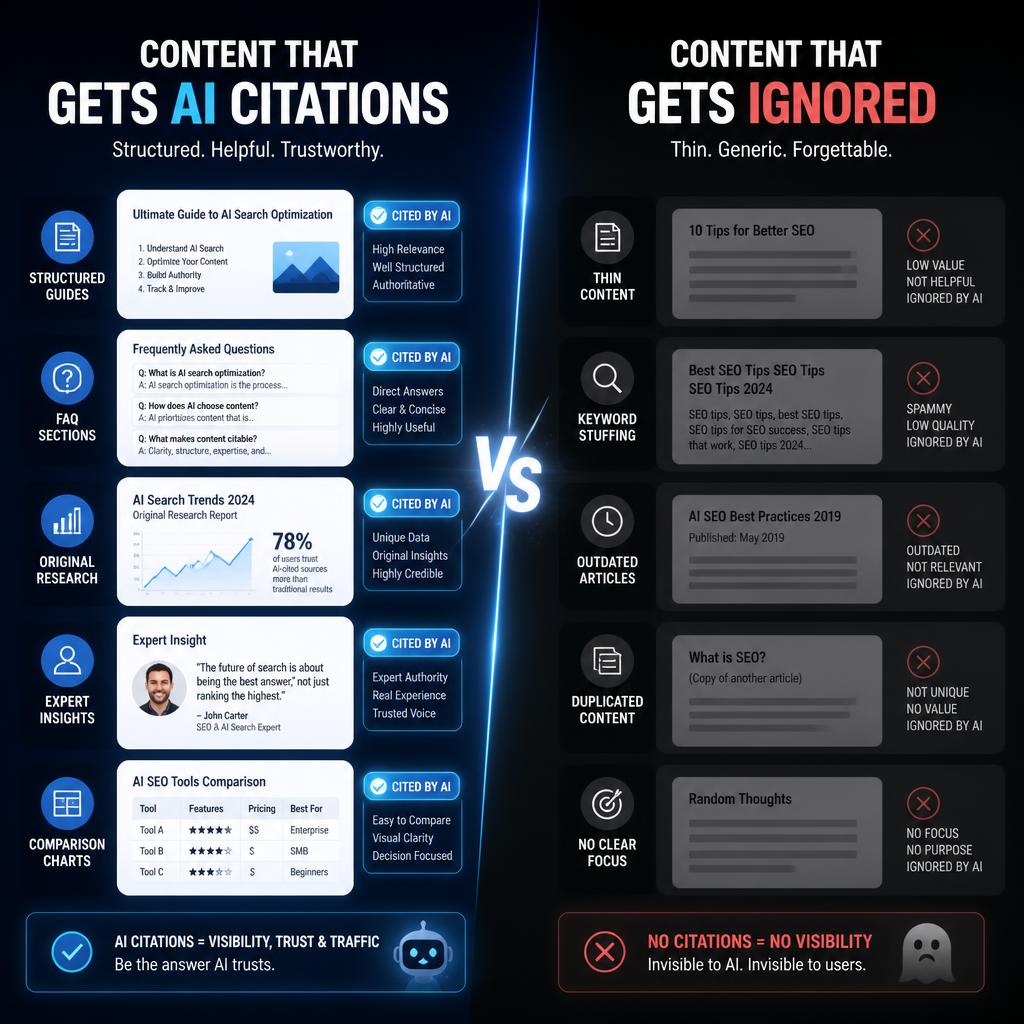 Best Content Formats for AI Citations