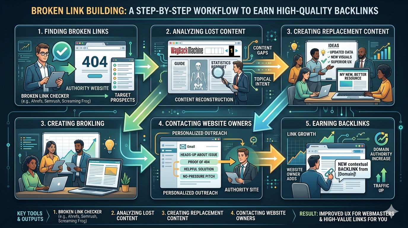 Broken Link Building Step by Step